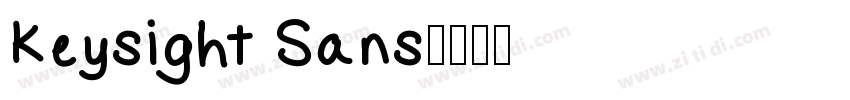 Keysight Sans字体转换